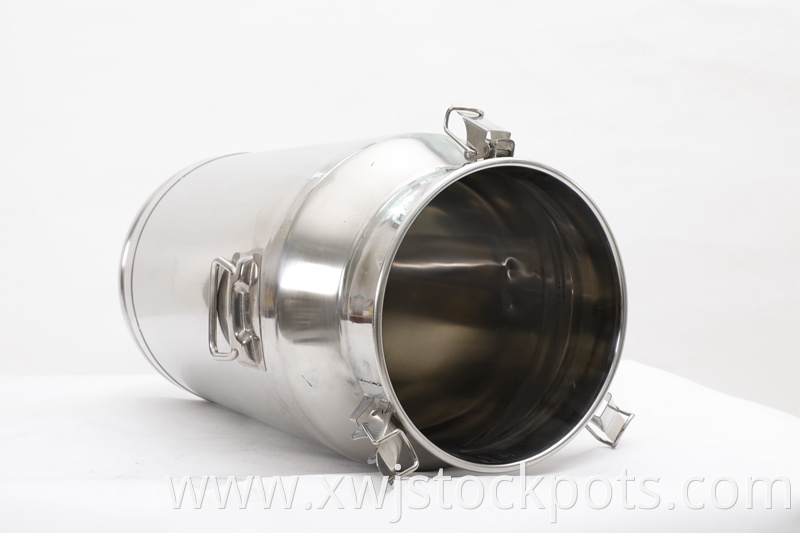 Stainless Steel Milk Bucket With Lid 11